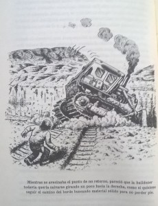 Una de las ilustraciones de Robert Crumb para "La banda de la tenaza."